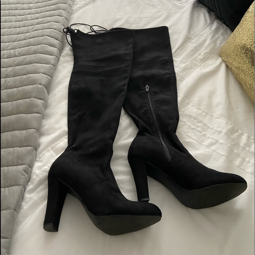 Black Over The Knee Boots